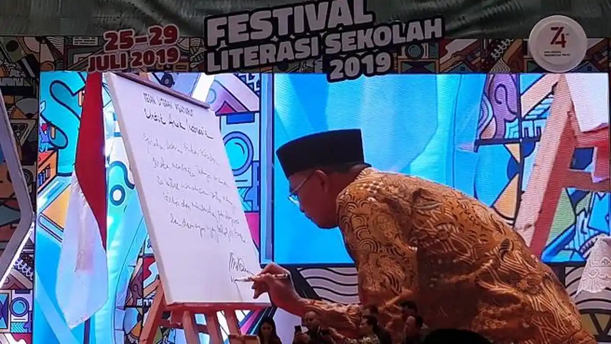 ‎Pesan Literasi Mendikbud Muhadjir Effendy untuk Anak Indonesia