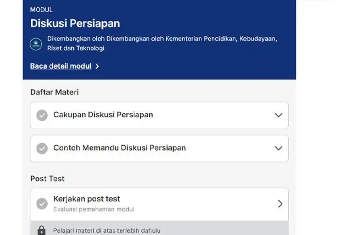 Kunci Jawaban Soal Post Test Modul 2 Peningkatan Praktik Kinerja Diskusi Persiapan PMM Terbaru 2024