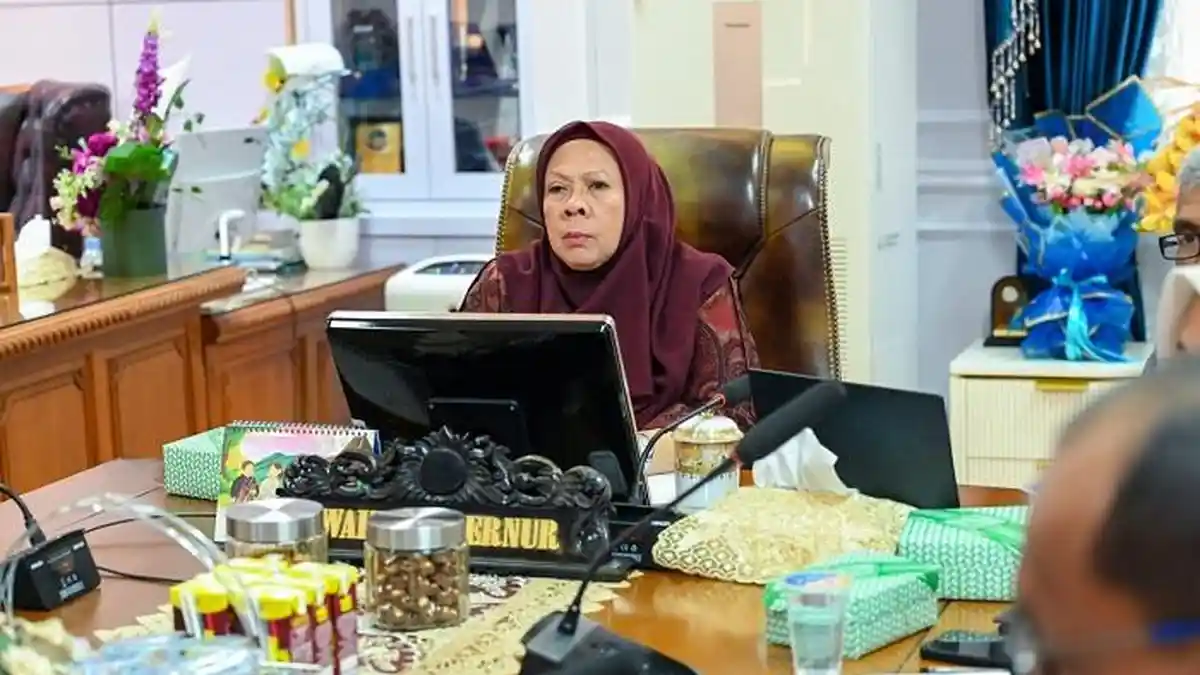 Wagub Sulteng Ikuti Rapat Daring Penyelerasan Rencana Aksi Masterplan Ekonomi Syariah 2025-2029