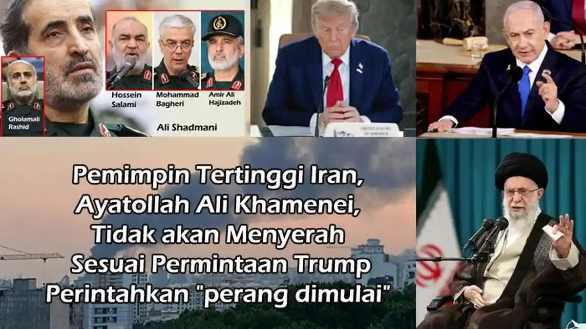 DIMINTA Trump untuk Menyerah Tanpa Syarat, Pemimpin Tertinggi Iran Ali Khamenei: Perang Dimulai