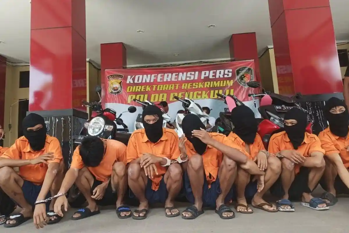 7 Pelaku Begal di Bengkulu yang Masih Anak di Bawah Umur Terancam 9 Tahun Penjara