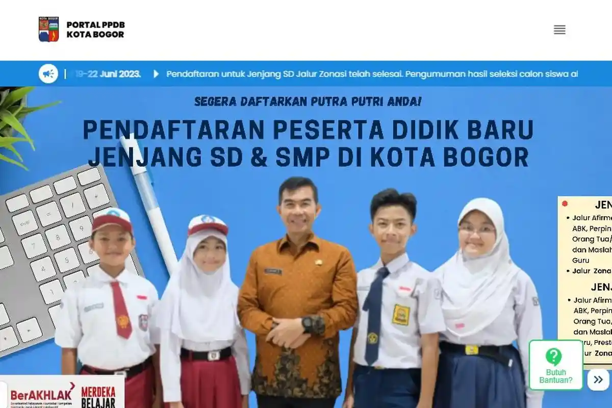 Cara Cek Hasil PPDB Kota Bogor 2023 SMP Tahap 2 Jalur Zonasi, Klik ppdb.kotabogor.go.id