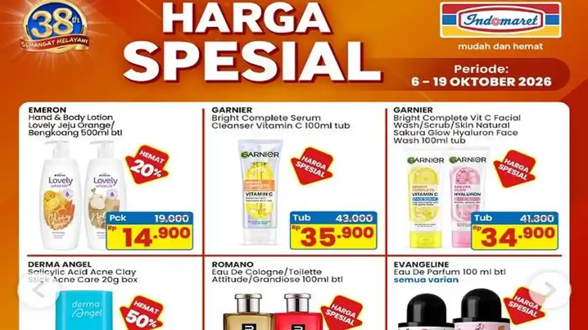Promo Indomaret 7-19 Oktober, Harga Spesial Ada Popok Bayi, Snack,Mie ...