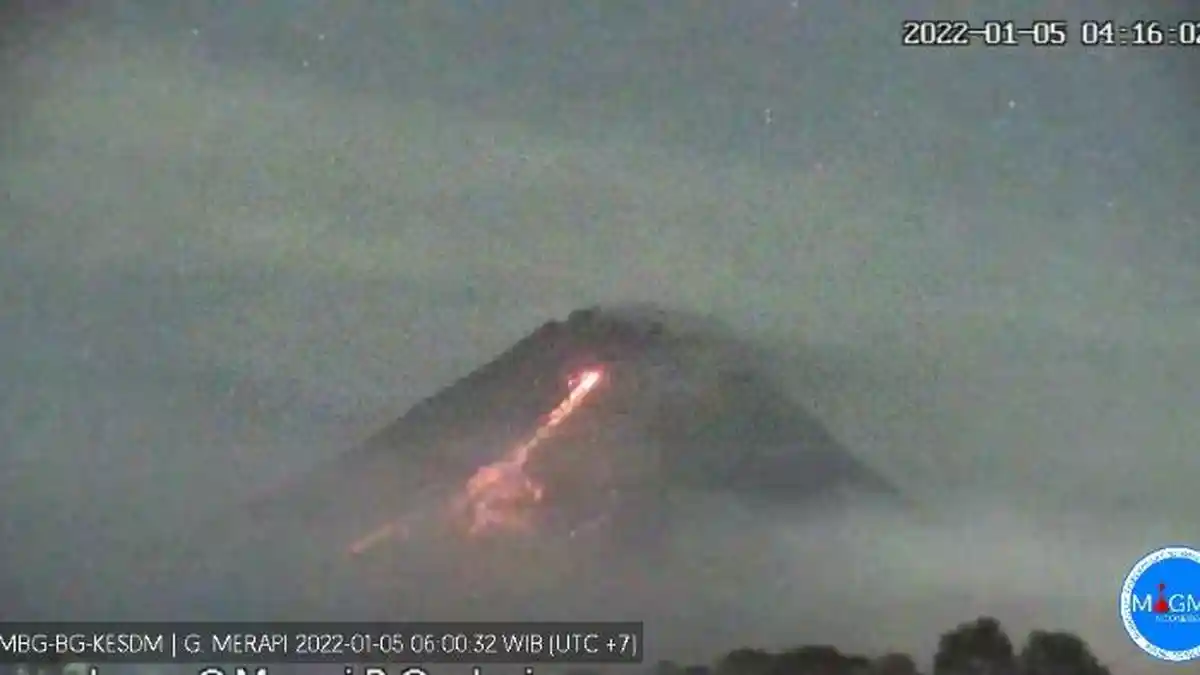 UPDATE Gunung Api Indonesia Berstatus Level 3 Siaga: Gunung Merapi Alami 50 Kali Gempa Guguran