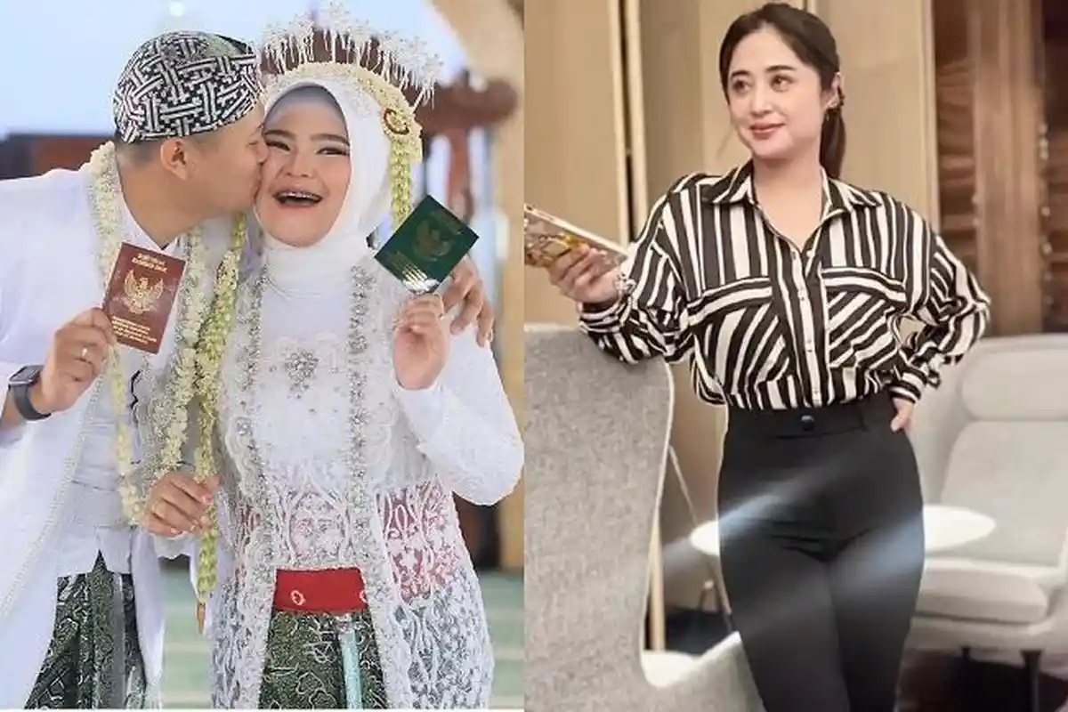 Sosok Rosa Meldianti yang Cantik Berhijab di Pernikahannya dengan Inggil, Dewi Perssik Menangis Haru