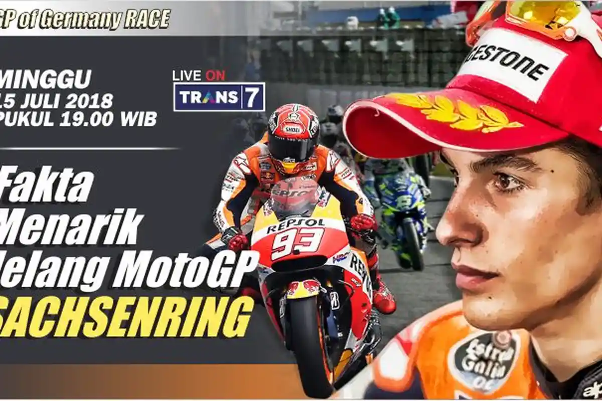GRAFIS: MotoGP Jerman 2018: Fakta Menarik Jelang MotoGP Sachsenring