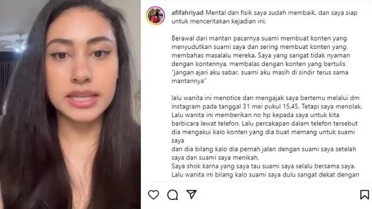Selebgram Afifah Riyad Alami Kekerasan hingga Babak Belur, Mantan Kekasih Suaminya Ikut Terseret