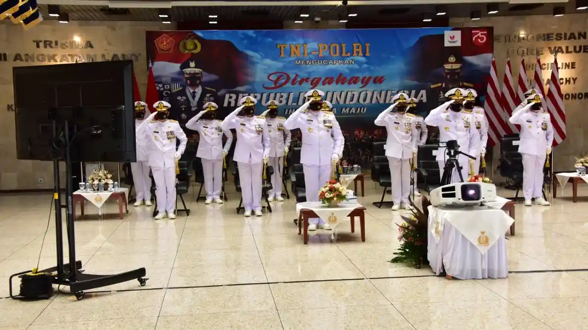 TNI AL Peringati Detik-detik Proklamasi Secara Virtual