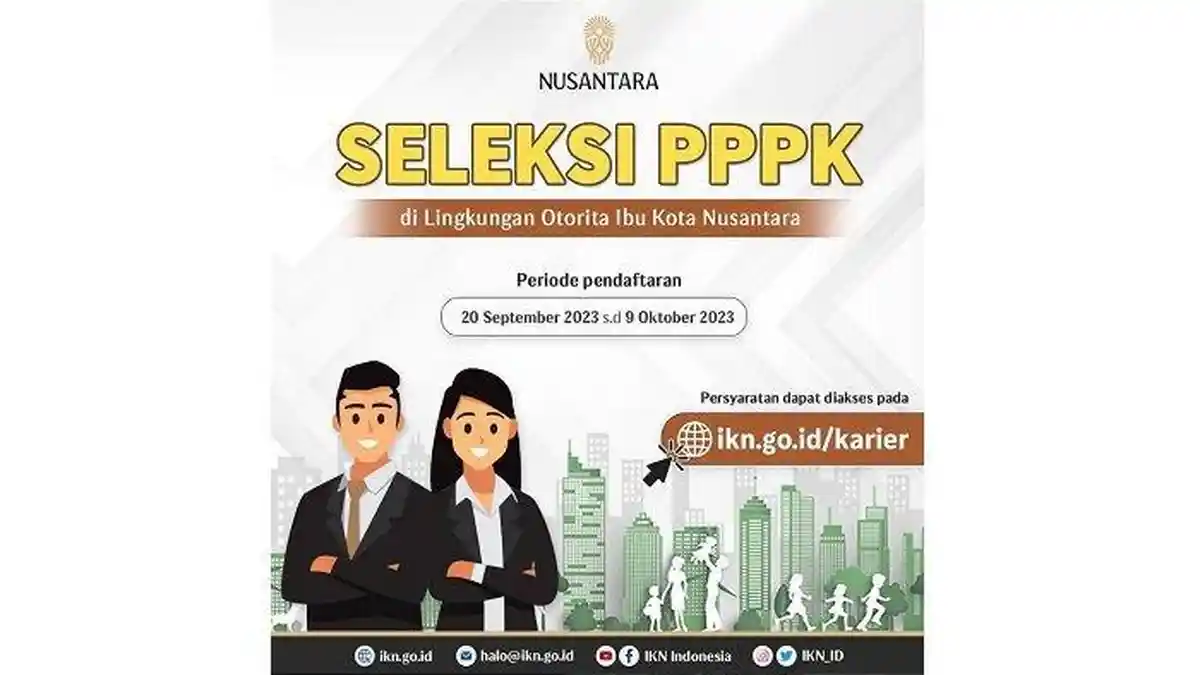 SELAMAT! IKN Buka Pendaftaran PPPK 2023, S1 Semua Jurusan Bisa Daftar, Ini Rincian Formasinya!