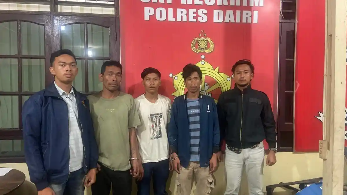 3 Pria Ini Diringkus Polsek Sumbul Usai Lakukan Penganiayaan