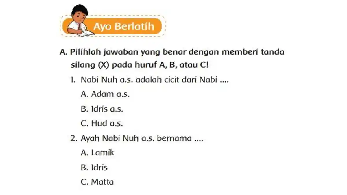 Kunci Jawaban PAI Kelas 2 SD Halaman 135 136 Kurikulum Merdeka, Bab 3: Ayo Berlatih