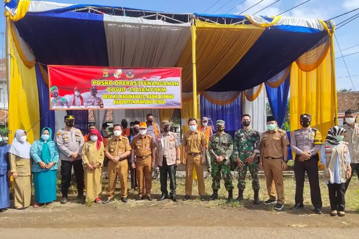 Satgagus Covid-19 Lampung Utara Cek Posko PPKM di 23 Kecamatan