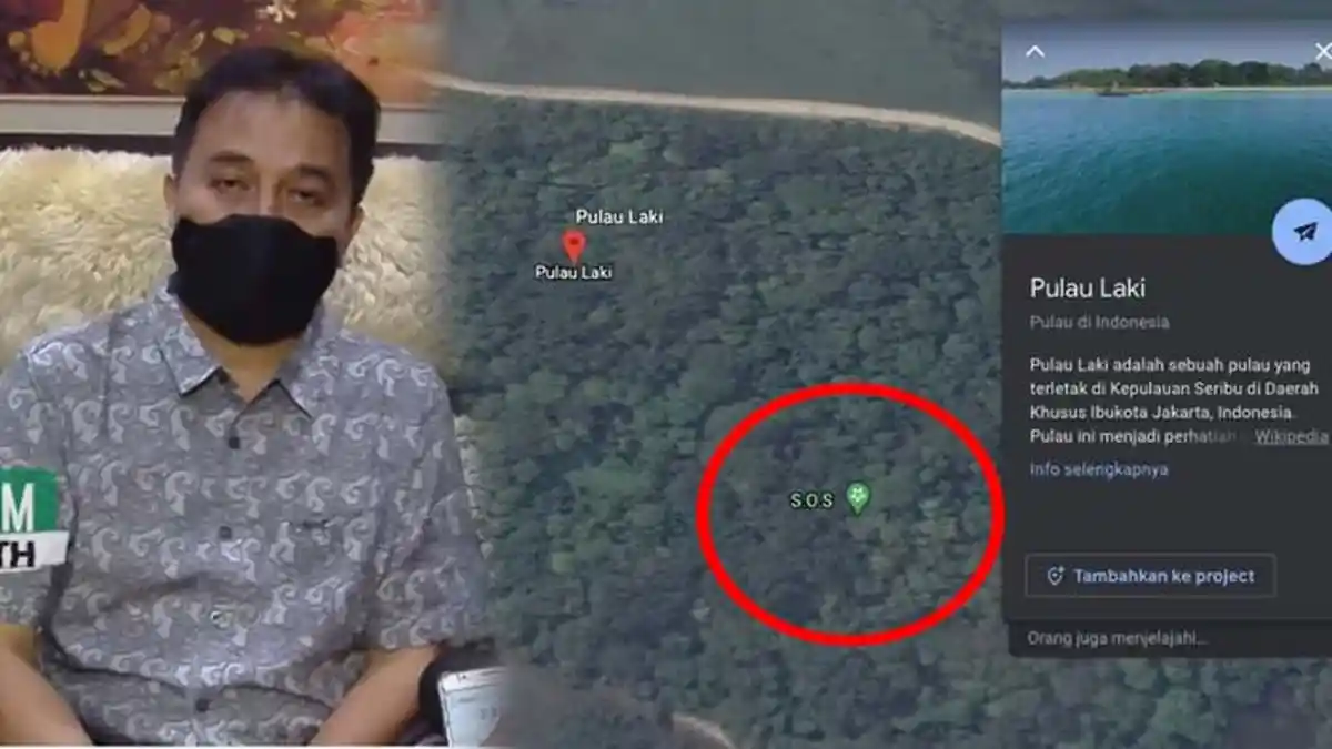Curiga Lihat Ini, Roy Suryo Tegaskan Tanda SOS di Pulau Laki Hoaks : Ada Tanda Tukang Sate