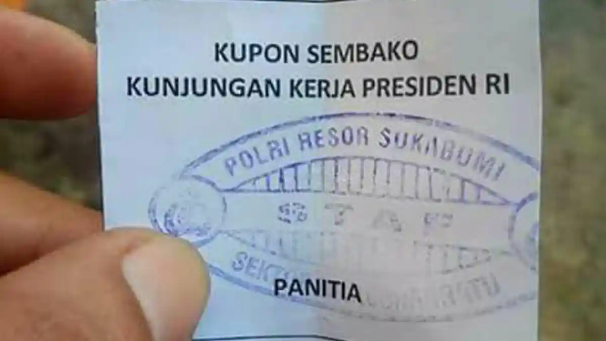 Kupon Sembako Jokowi saat Kunjungan Kerja Viral, Istana dan Mabes Polri Angkat Bicara