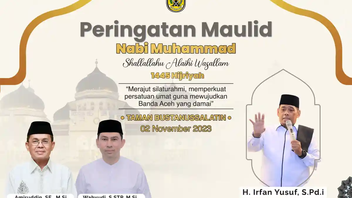 Besok, 267 Lebih Idang Makanan Disiapkan pada Maulid Raya yang Digelar Pemko Banda Aceh