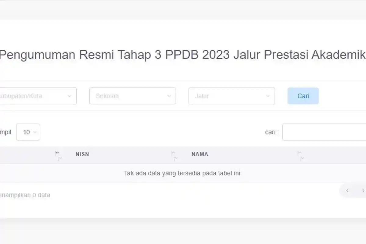 Cara Cek Hasil PPDB Sulsel 2023 SMA/SMK Tahap 3, Akses Laman ppdb.sulselprov.go.id