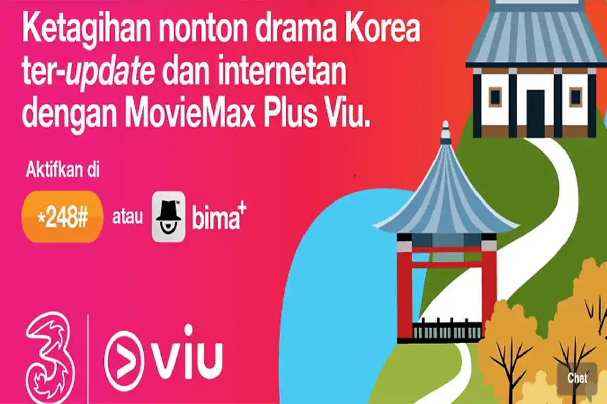 Cara Menggunakan Kuota Streaming 3 MovieMax Plus Viu , Paket Streaming Murah Tri Mulai Rp 7 Ribu