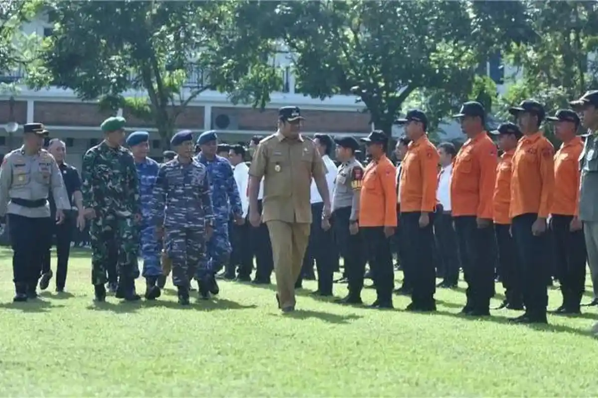 Pemkab Pacitan Gelar Apel Siaga Hidrometeorologi, Wabup Ingatkan Potensi Banjir dan Longsor
