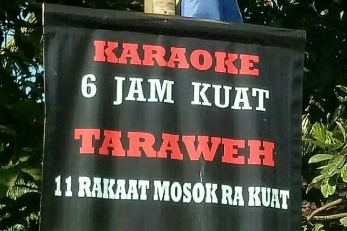 Reklame Anjuran Tarawih Ini Sindir yang Kuat Karaoke 6 Jam, Netizen Jadi Mikir, Coba Dibaca Lagi
