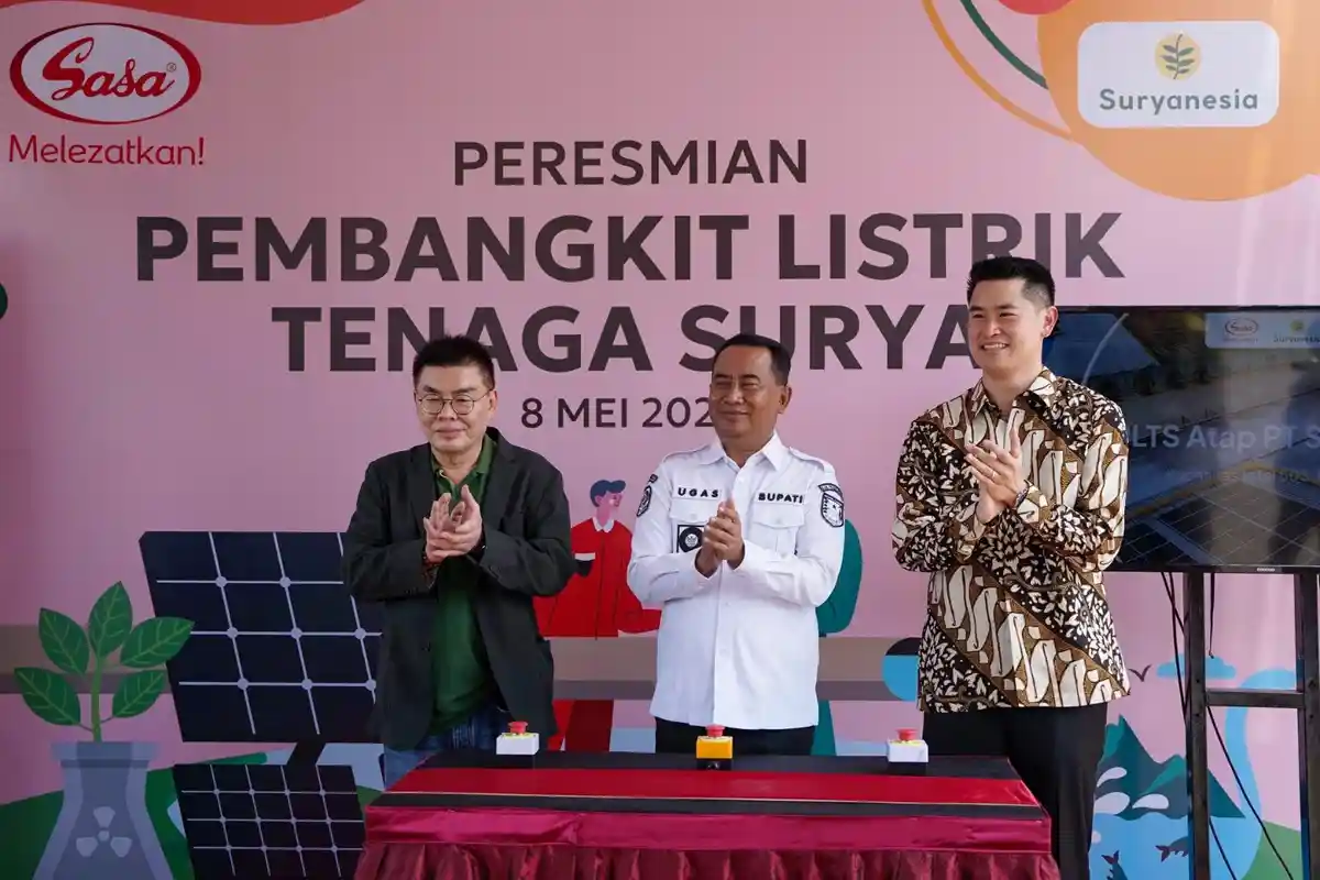 Dukung Pembangunan Berkelanjutan, PT Sasa Inti Pasang PLTS Atap Berkapasitas 503,125 kWp