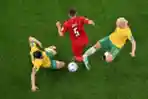 Australia dan Denmark di Stadion Al-Janoub