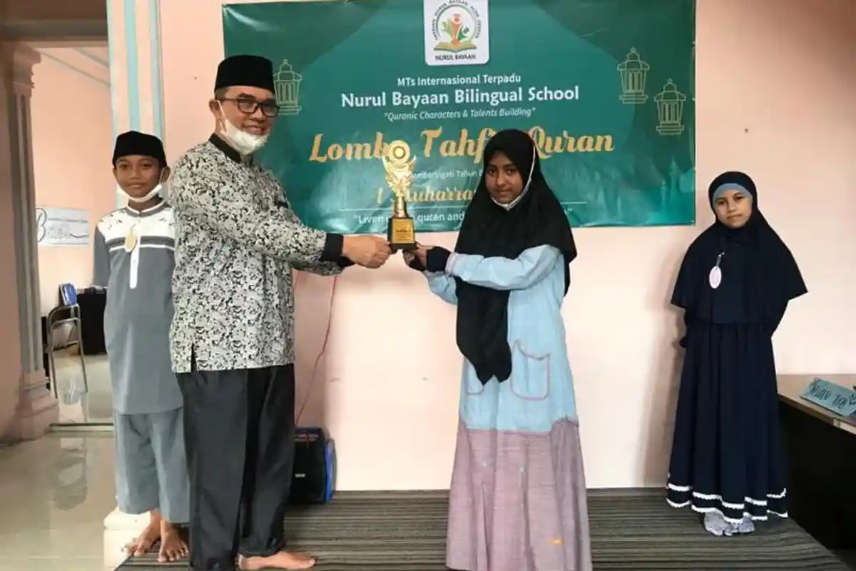 MTs IT Nurul Bayaan Banda Aceh Gelar Lomba Tahfiz Quran, Ini Siswa Peraih Juara