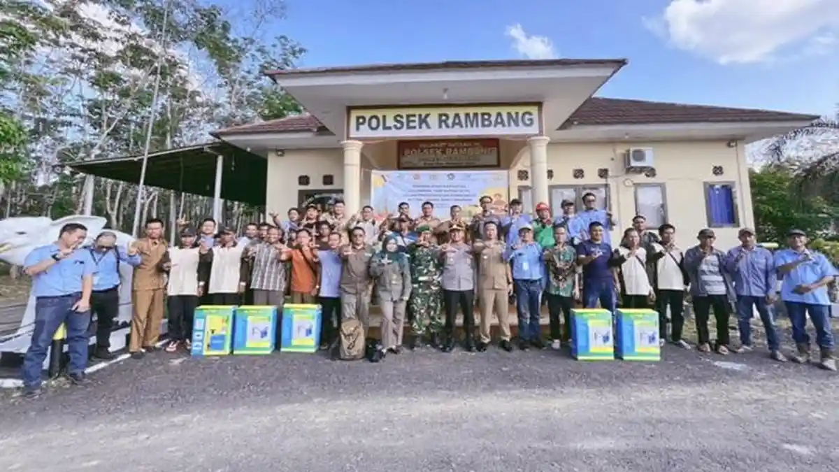 Polsek Rambang-PT MHP Gelar Sosialisasi Kebakaran Hutan dan Lahan
