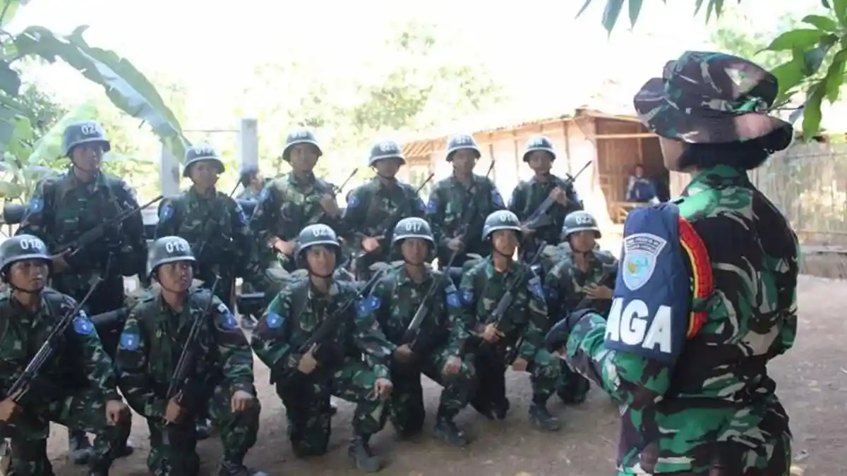 Prajurit Siswa Semaba PK Wanita TNI AU Praktik IMPK