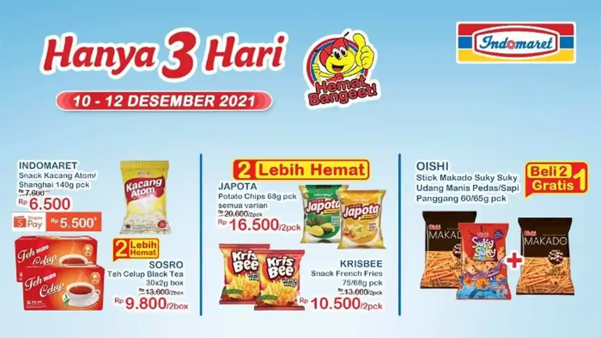 Katalog Promo JSM Indomaret 10-12 Desember 2021 Hanya 3 Hari: Beli 2 Lebih Hemat