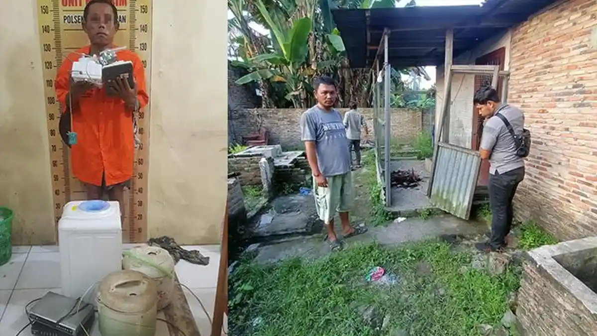 Seorang Nelayan Kepergok Bongkar Rumah ASN, Kini Meringkuk di Sel Tahanan Polsek Kota Kisaran