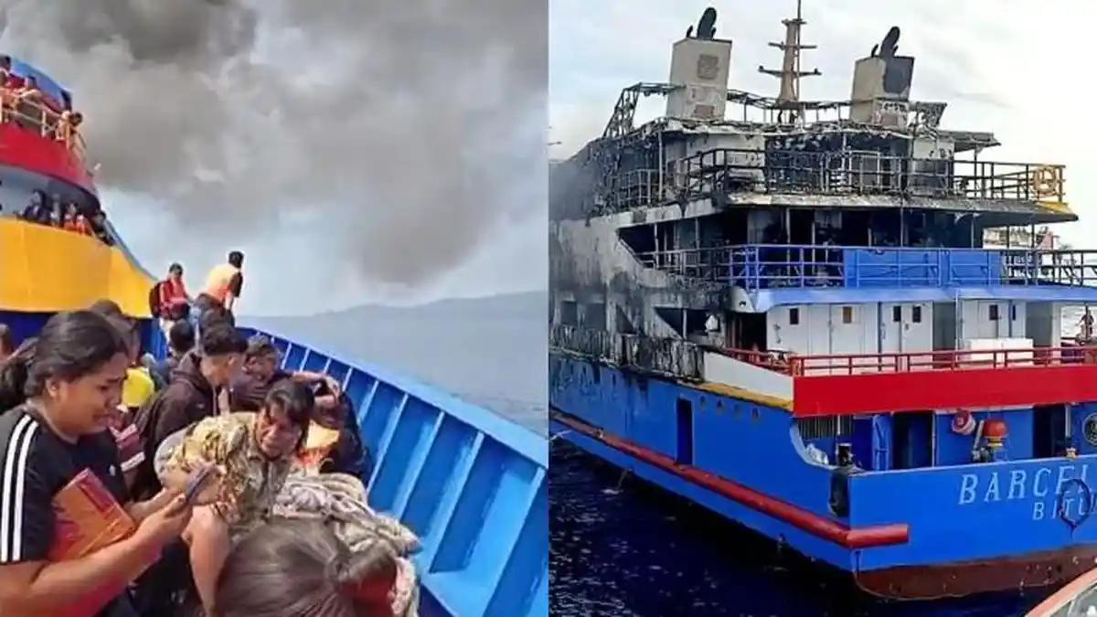 Sosok Alwina Istri Kasat Lantas Talaud Melompat saat KM Barcelona Terbakar, 1 Jam Bertahan di Laut