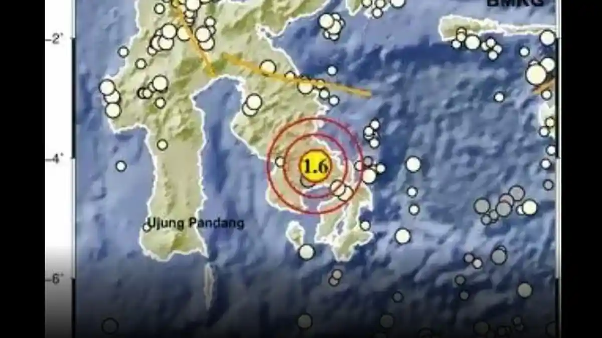 Terjadi Gempa Bumi di Konawe Selatan, Provinsi Sulawesi Tenggara, Jumat ...