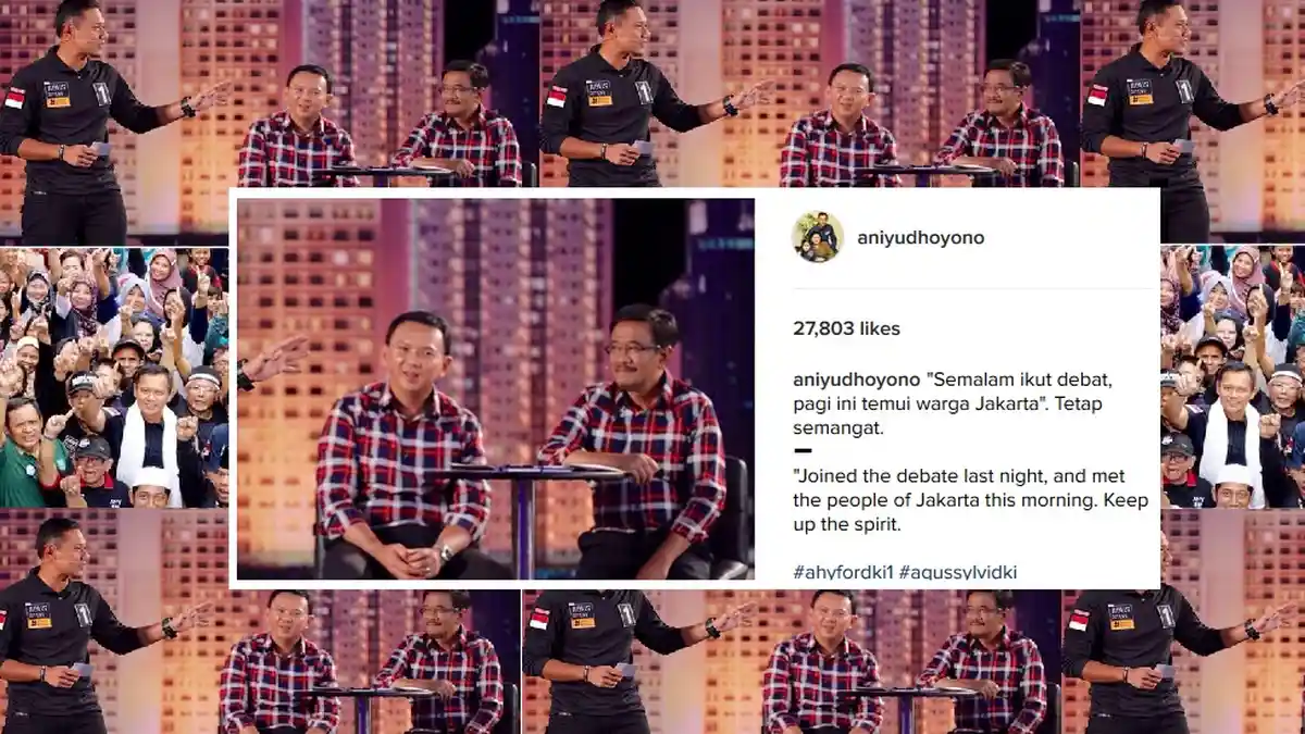 Apa Maksud Ani Yudhoyono Posting Foto Ahok dan Djarot di Instagram?