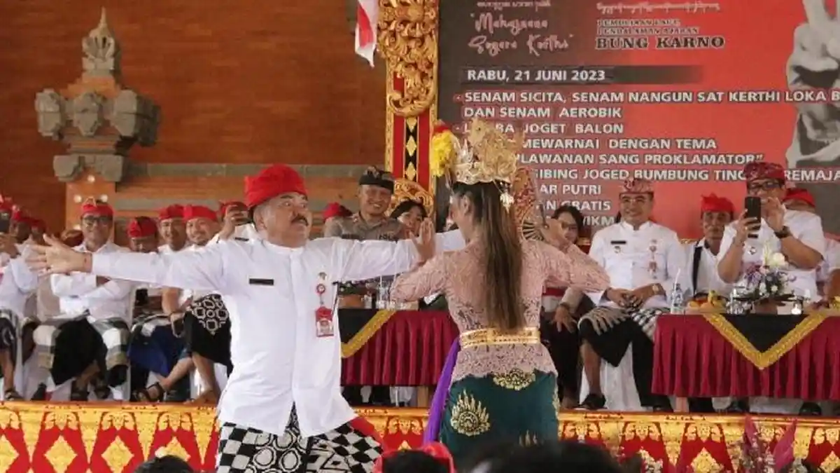Lomba Ngibing dan Mewarnai Digelar di Tabanan Bali Untuk Peringati Bulan Bung Karno