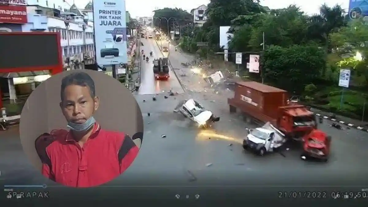 Begini Pengakuan Sopir Maut Kecelakaan Beruntun Balikpapan, Sudah Sempat Turunkan Transmisi