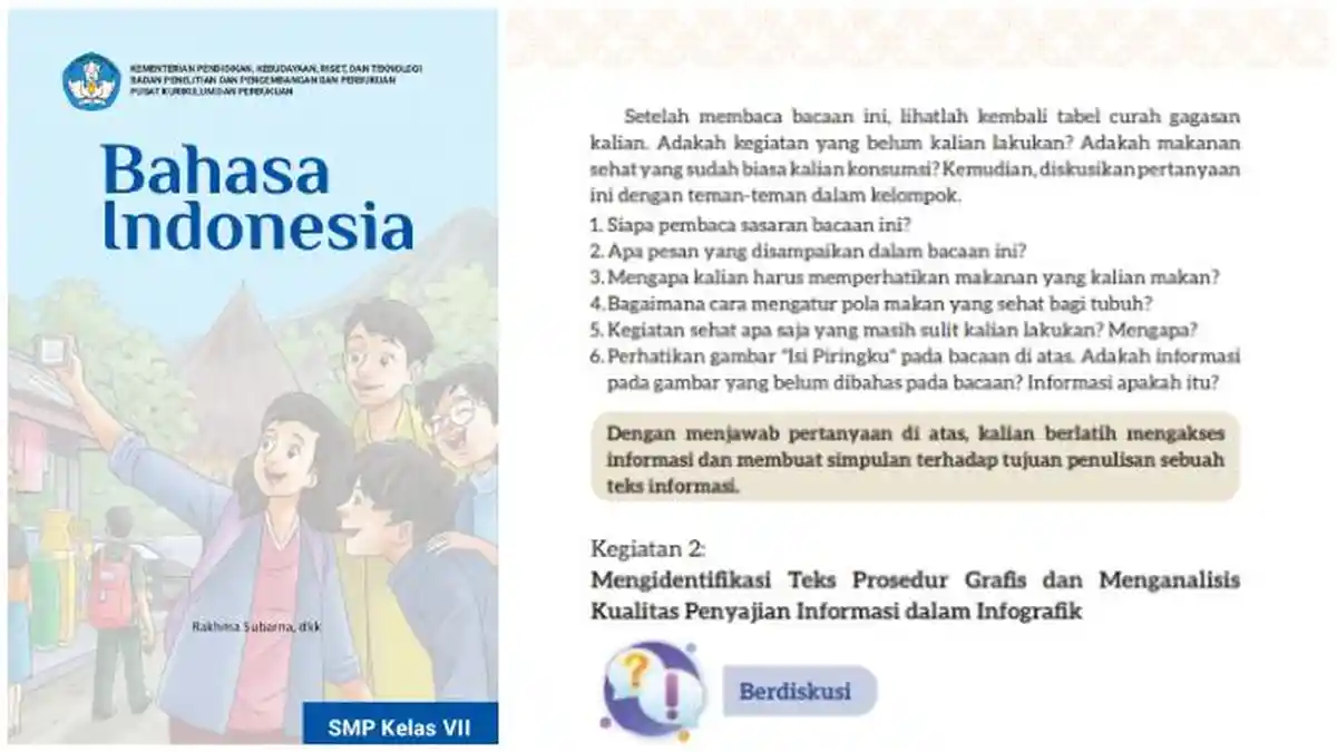 Kunci Jawaban Bahasa Indonesia Kelas 7 Halaman 73 Kurikulum Merdeka, Teks Prosedur