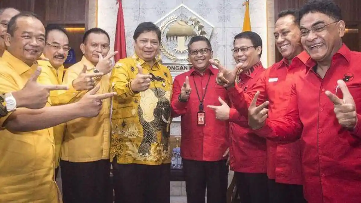 Partai Golkar akan Merapat ke PDIP Tanpa Syarat Airlangga Cawapres Ganjar Pranowo? Ini Kata Pengamat