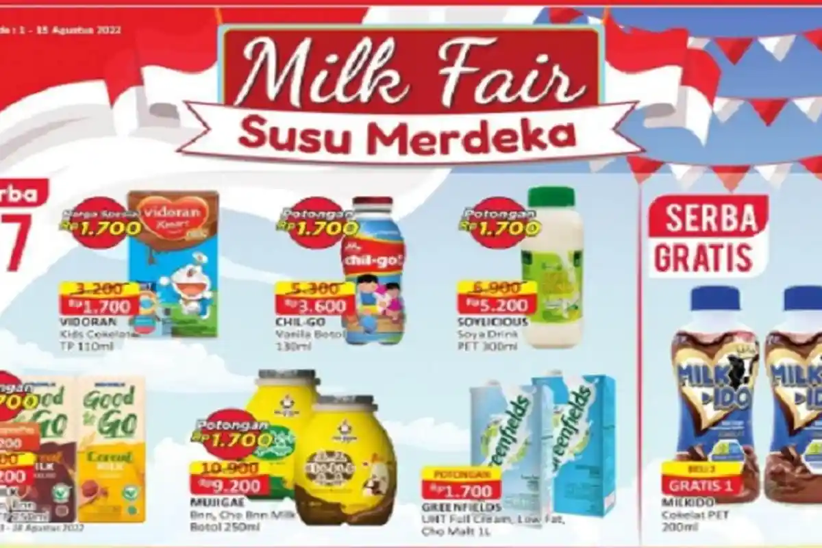 Alfamart Promo 2 Agustus 2022, You C1000 Promo Serba Rp 5.000, Cotton Bud Beli 2 Gratis 1