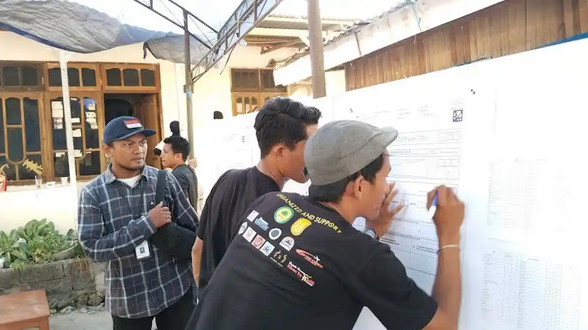 Pemilihan Ulang di TPS 9 Pengawu Palu Hanya Diikuti 178 dari 278 Pemilih