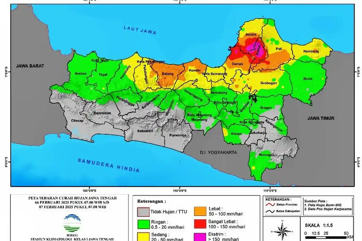 3 Hari Ini Jateng Bakal "Dihantui" Cuaca Ekstrem Akibat Siklon Tropis Taliah, Berikut Data Rincinya