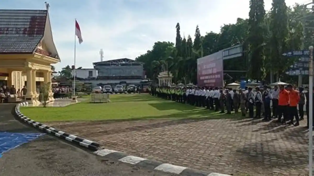 Polres Merangin Gelar Apel Pasukan Pengamanan Lebaran 2023