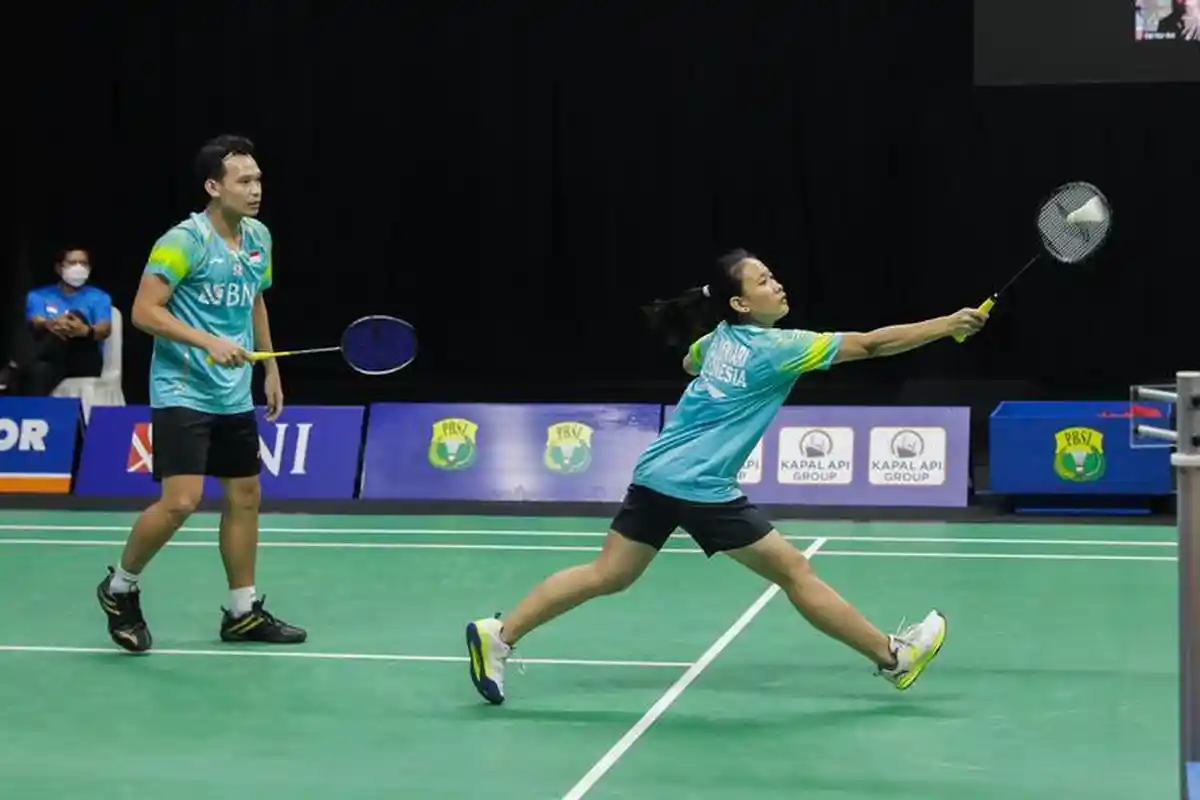 Hasil Korea Open 2022 - Rinov Rivaldy/Pitha Haningtyas Hentkan Wakil Tuan Rumah Secara Dramatis