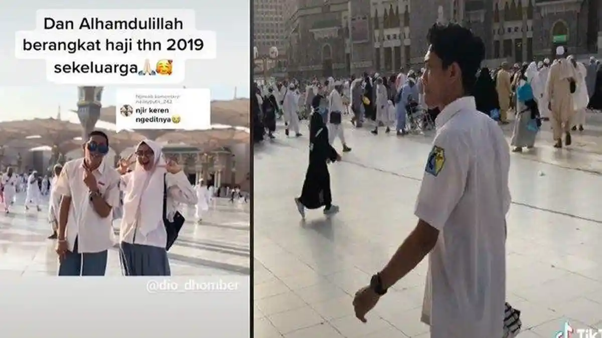 VIRAL Pemuda Berseragam SMA Bolos ke Makkah Dikira Editan,Ternyata Ada Kisah Haru di Baliknya