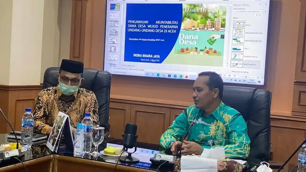 Haji Uma Kunker ke BPKP Aceh, Bahas Penyaluran BLT Dana Desa
