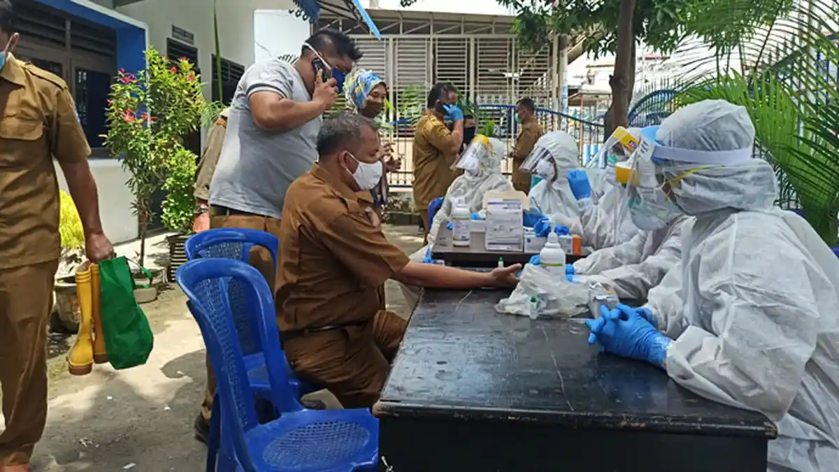 Rapid Test Massal di Kecamatan Percutseituan, 14 Warga Reaktif dan Wajib Isolasi Mandiri