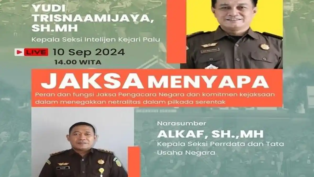 Program Tribun Motesa Tesa Bahas Peran dan Fungsi Jaksa Pengacara Negara