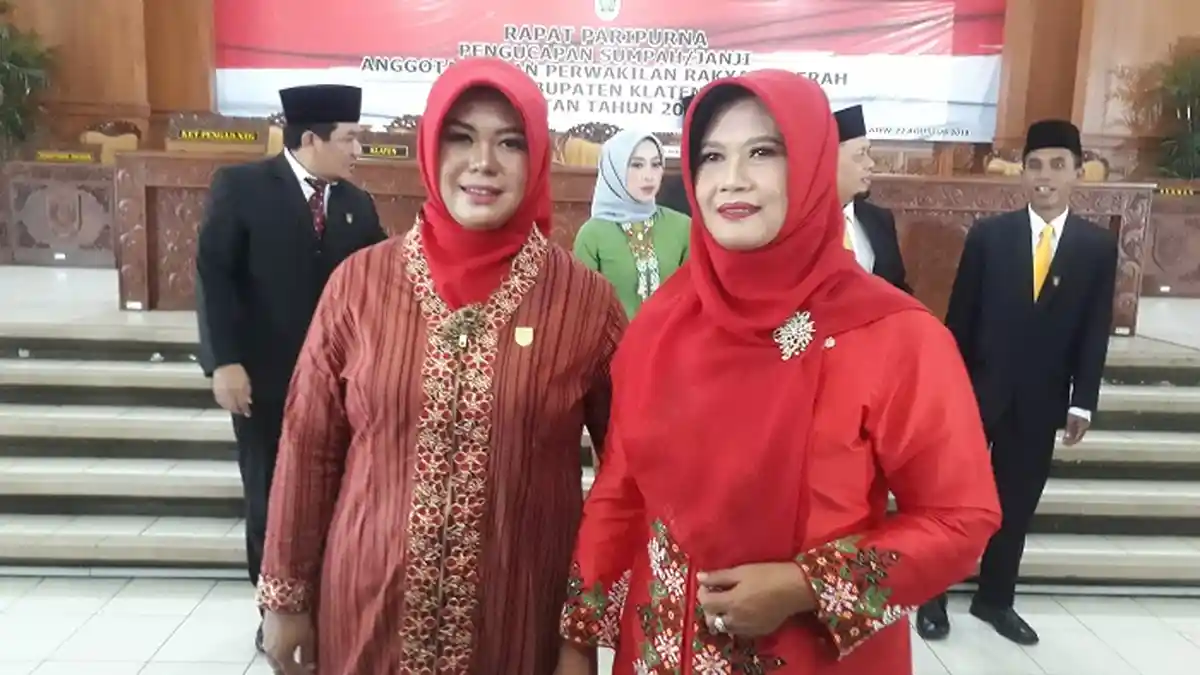 Ibu dan Anak Sama-sama Dilantik Jadi Anggota DPRD Klaten, Ingin Perjuangkan Hak Emak-emak