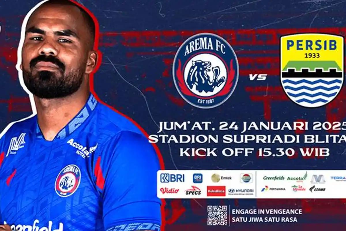Daftar Harga Tiket Arema FC Vs Persib Bandung Mulai Rp 150.000, Preview 3 Laga Terakhir Sama Kuatnya