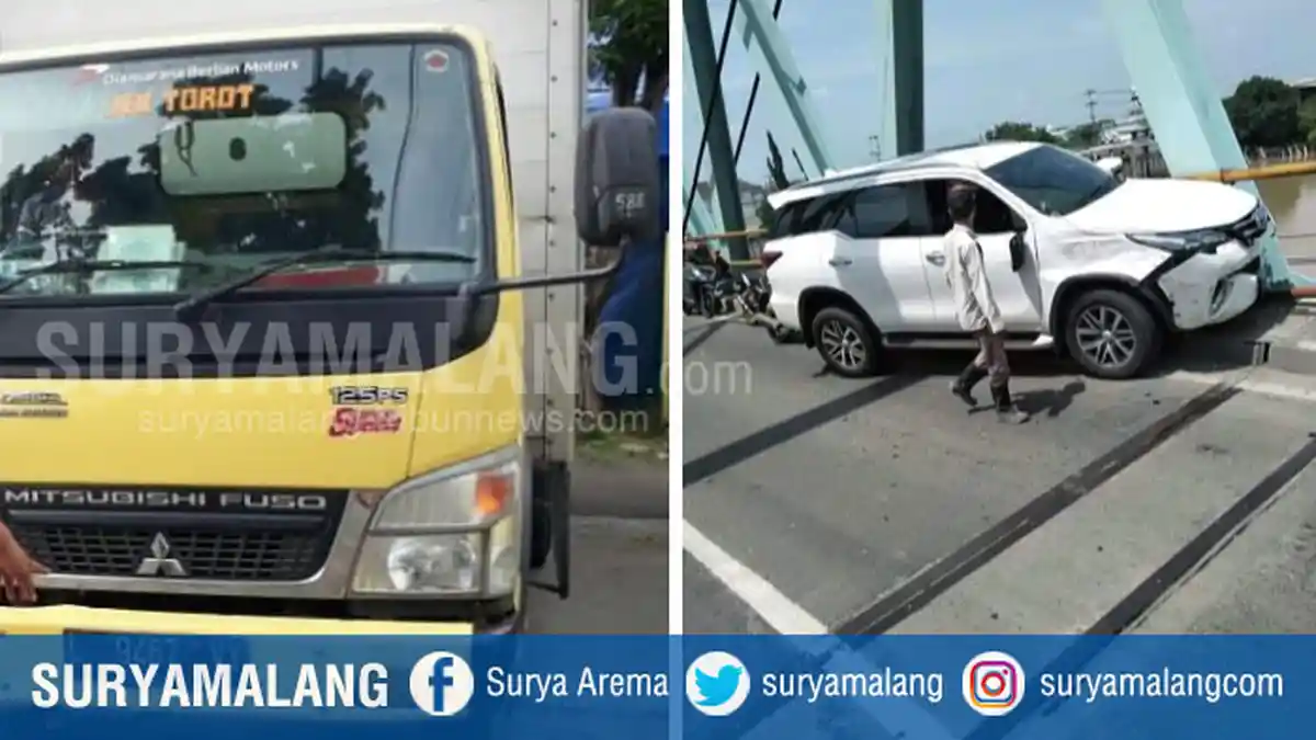 Tabrakan di Jembatan Sembayat Gresik Buat Pemotor Terlempar ke Bengawan Solo, Sopir Truk Menyerah