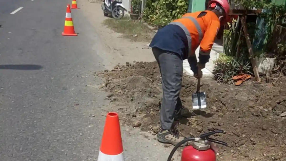 Pipa Gas Bocor di Lhokseumawe Mulai Diperbaiki, Warga Sempat Takut dan Cemas karena Bau